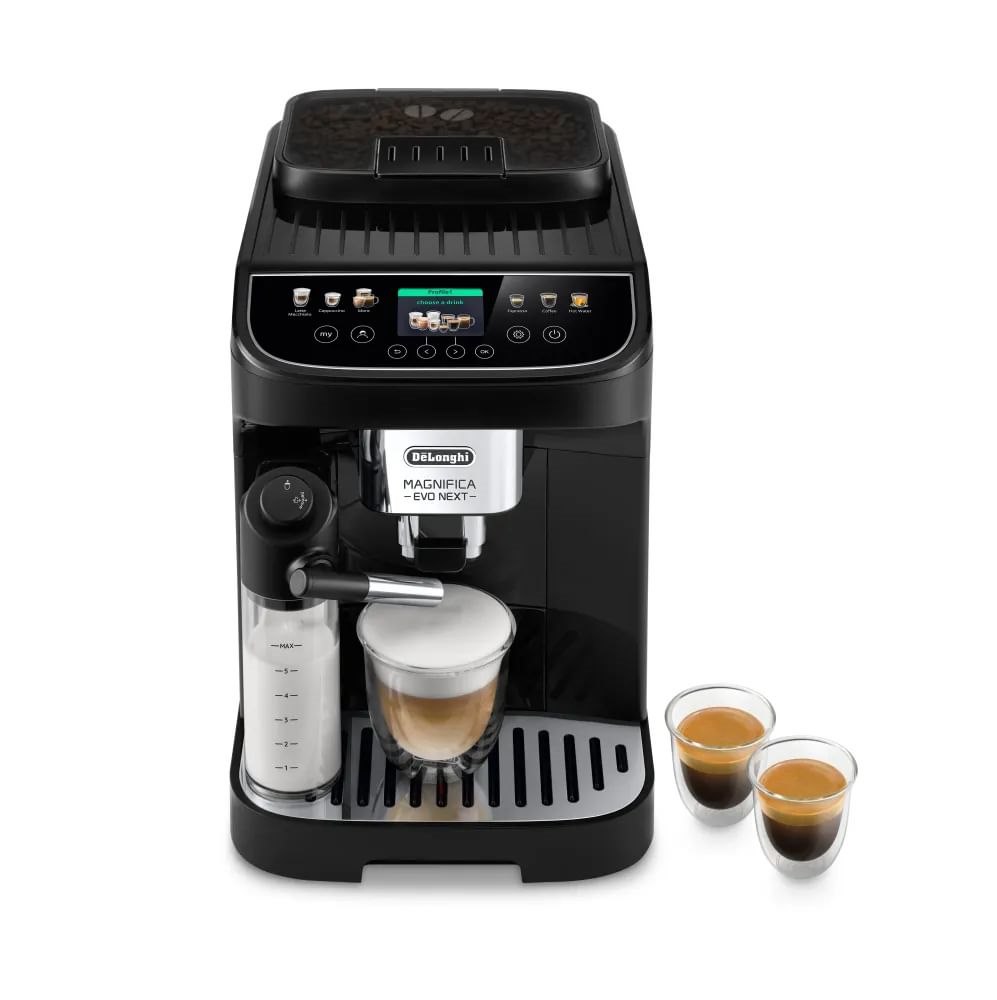 DE LONGHI Kaffeevollautomat Magnifica Evo Next, 1450W, 1.9L, schwarz