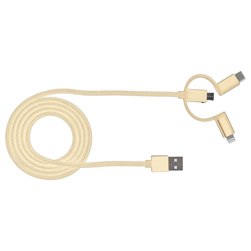 BE COOL 3-in-1 Daten- & Ladekabel