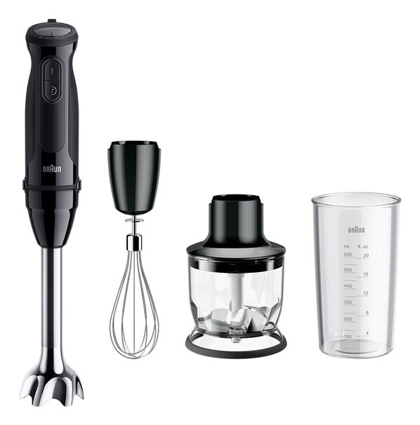 Braun Multiquick 5 Stabmixer 1000W, 21 Geschwindigkeiten, schwarz