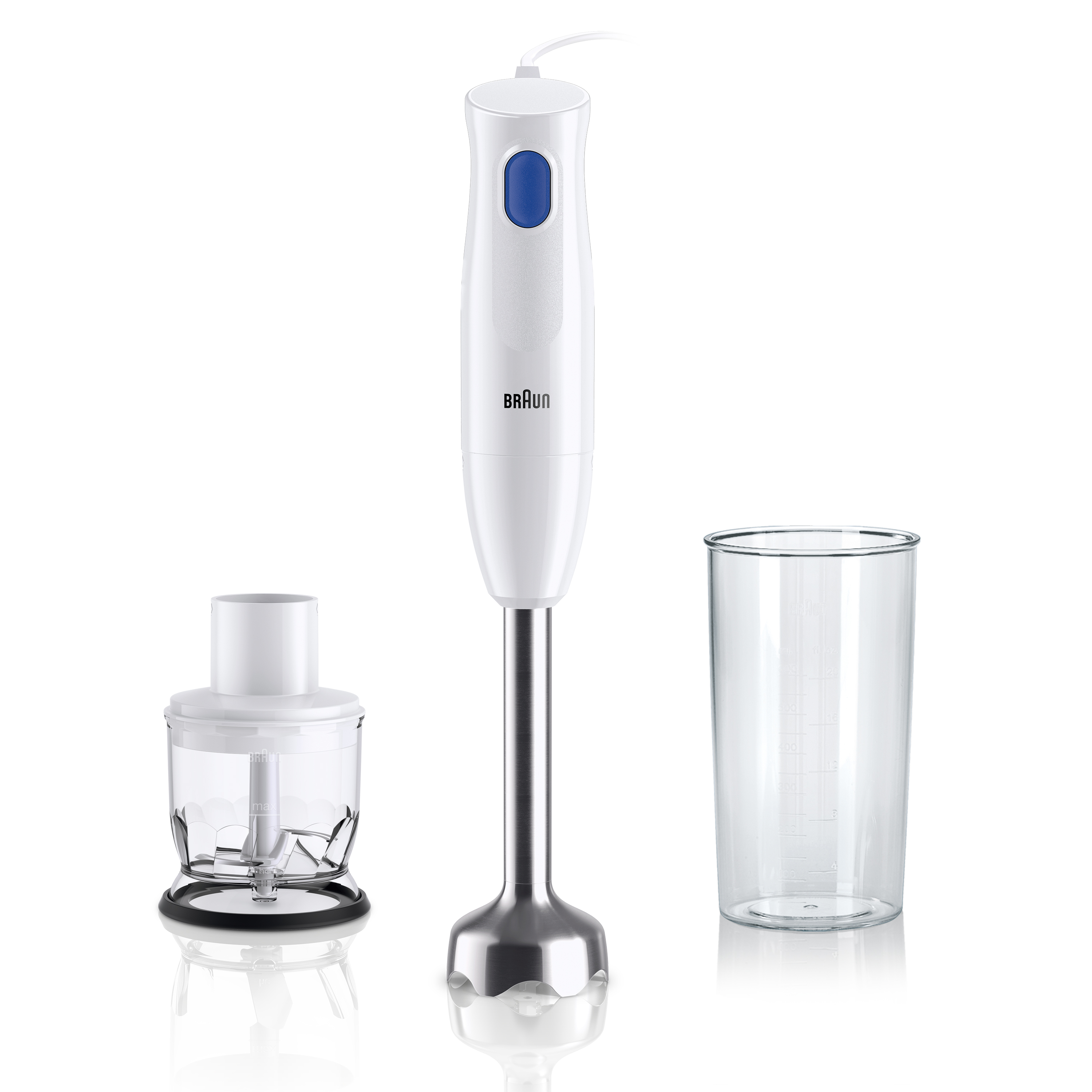 Braun Multiquick 1 Stabmixer 450W 0.6L mit Zubehör