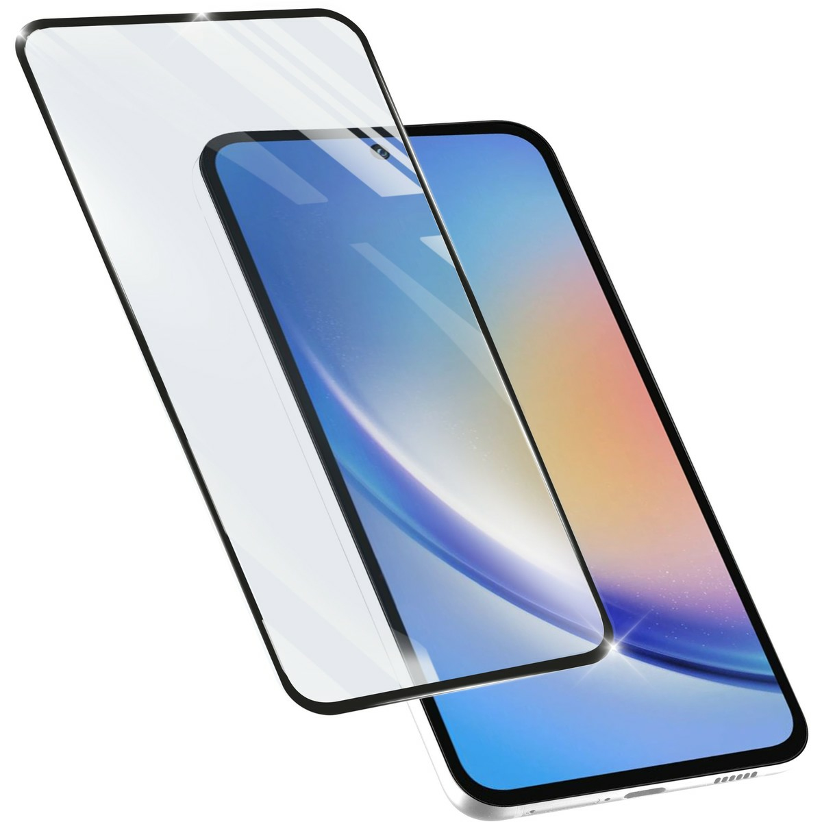 Cellularline Displayschutz aus gehärtetem Glas für Samsung Galaxy A35 / A55