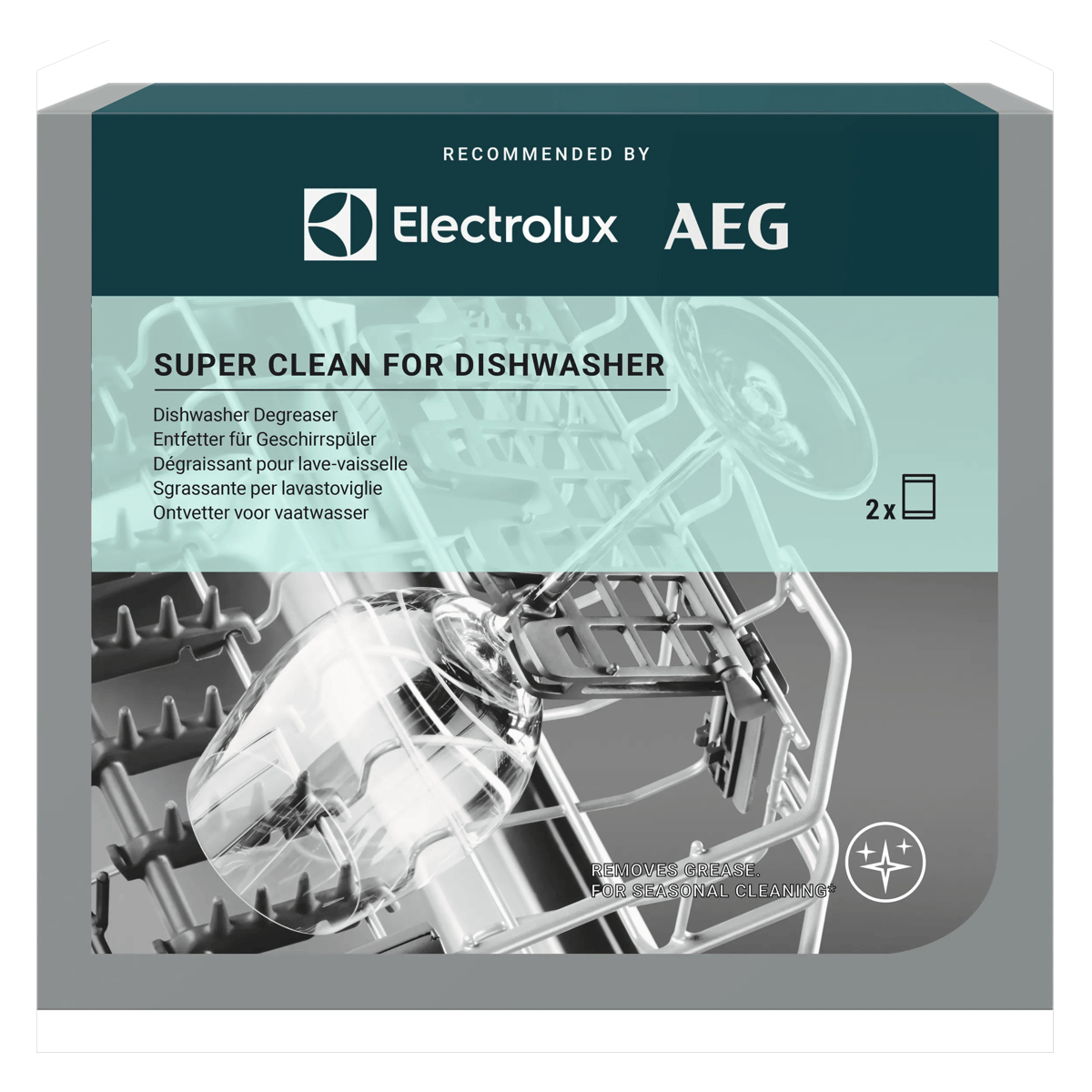 AEG Super Clean Geschirrspüler-Reiniger 2 x 50g