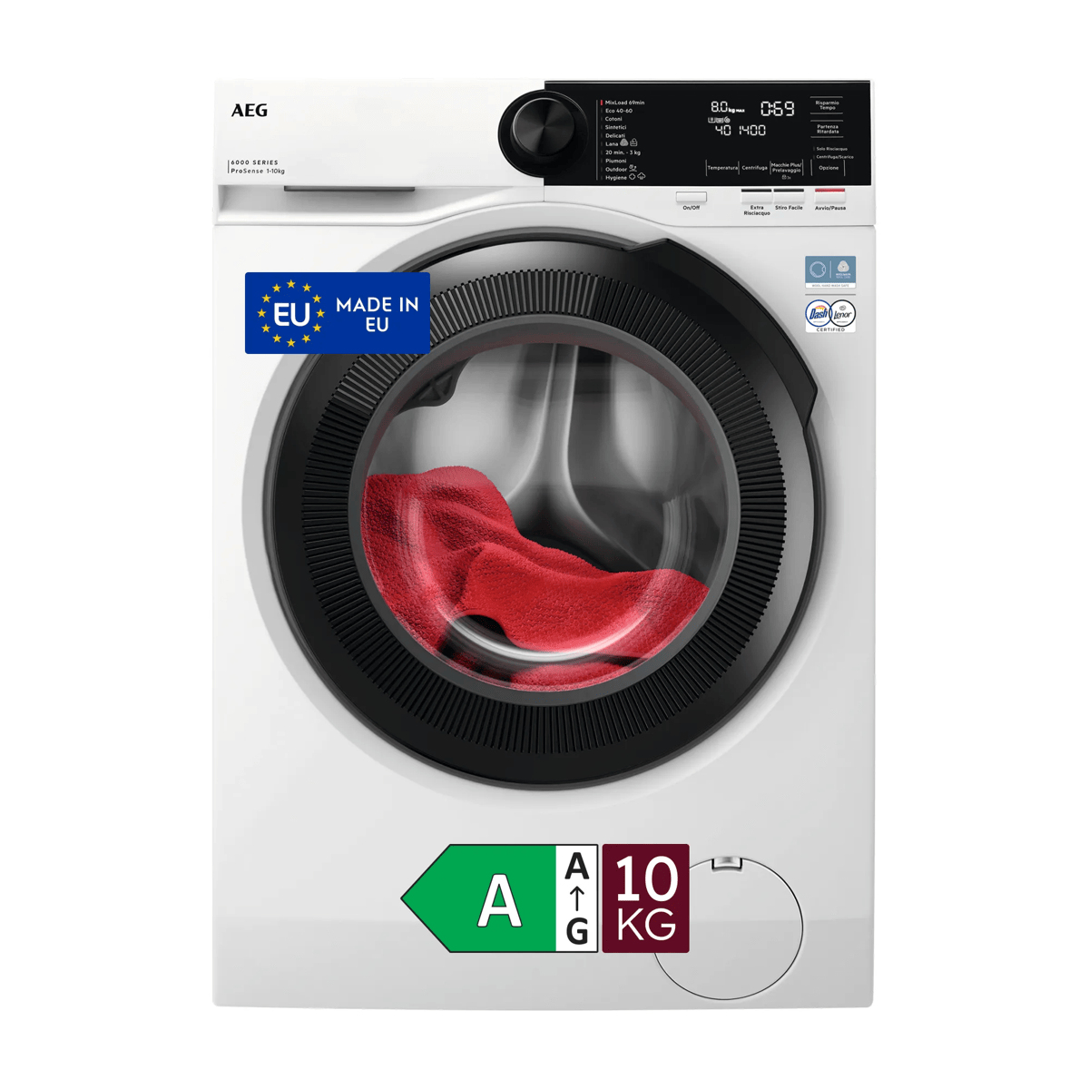AEG Frontlader Waschmaschine 10kg 1400 U/Min EEK A LED-Display Inverter