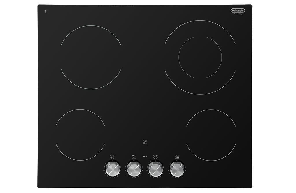 DE LONGHI Elektro-Kochfeld 60cm 4 Zonen Glaskeramik schwarz