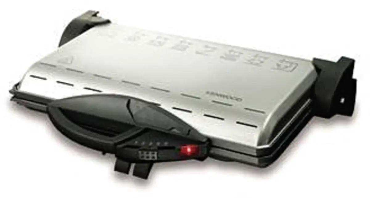 Kenwood Elektro Kontaktgrill HGM200SI 2000W, Plattengrill