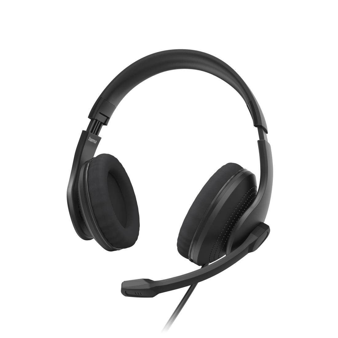 Hama Kopfbügel-Headset 139935 PC-Office-Headset HS-USB300 V2 Schwarz